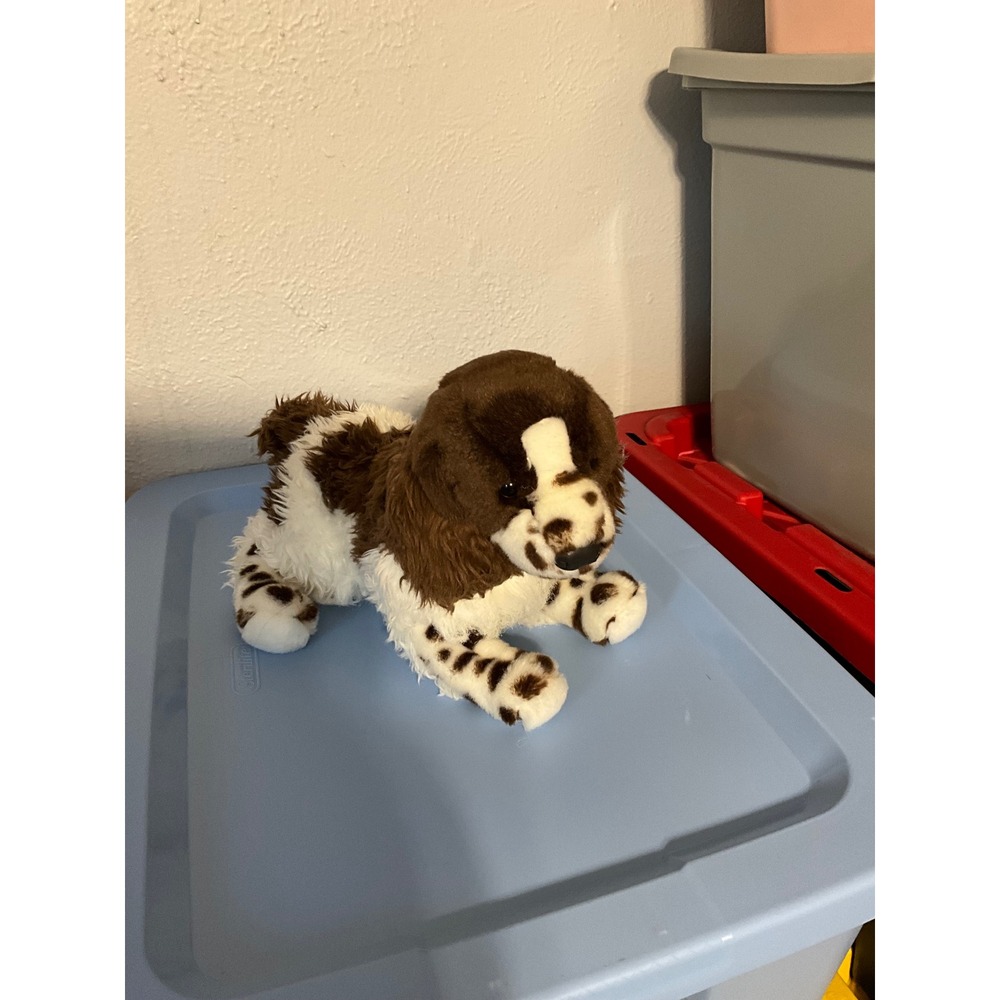 Bass Pro Shops Springer Spaniel Plush Dog Brown White Spotted Stuffed Animal 14"